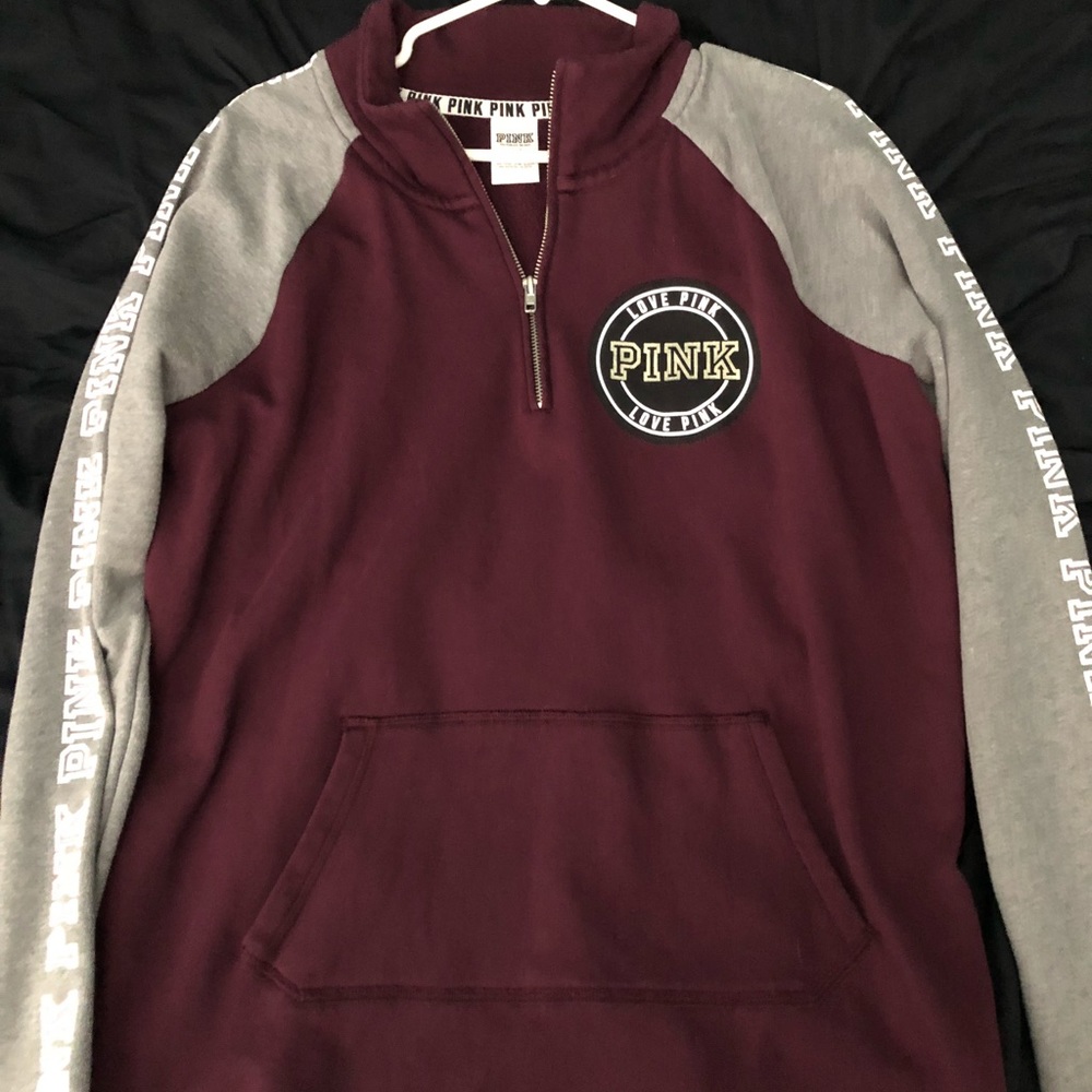 A VS pink sweatshirt